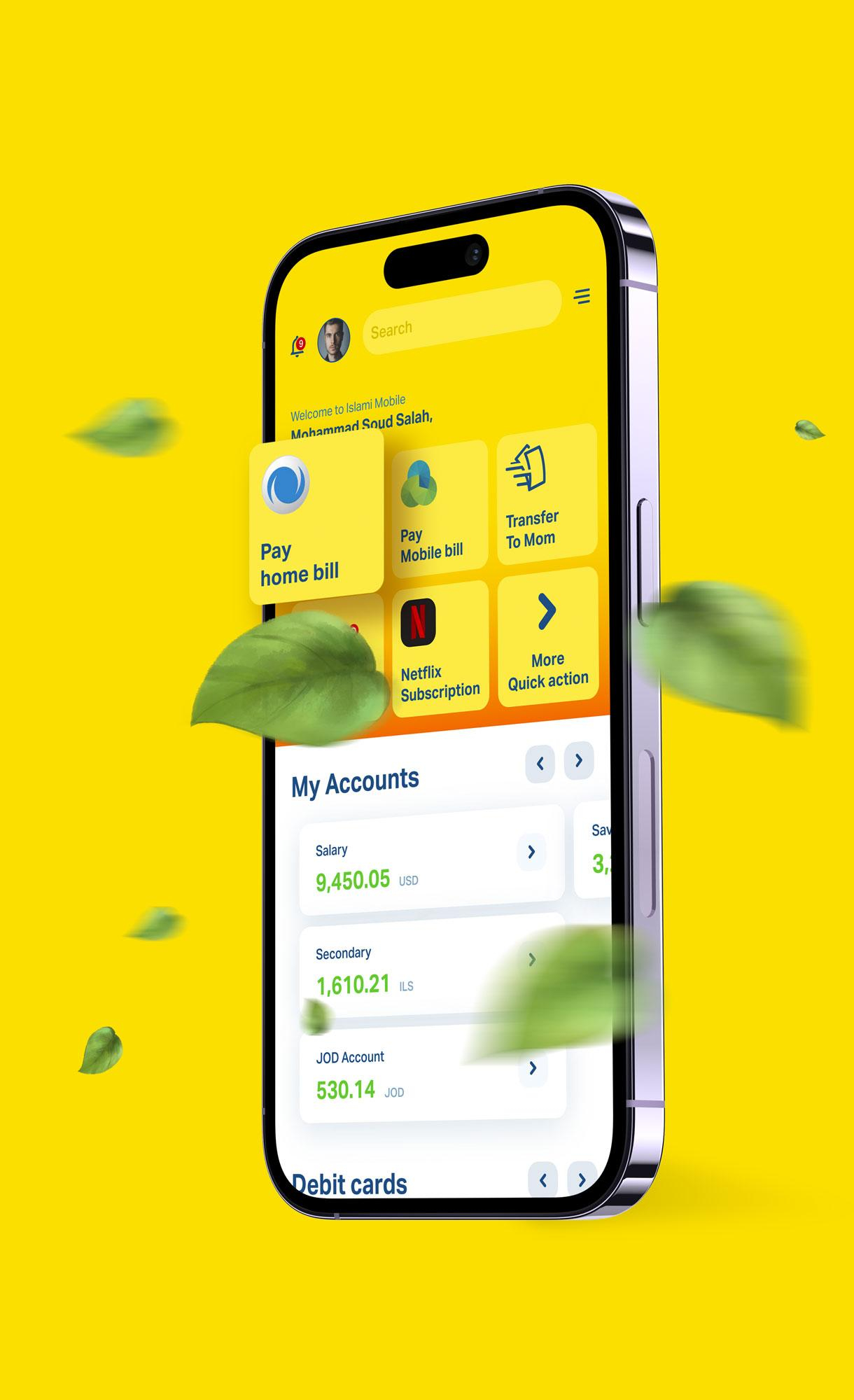 Palestine Islamic Bank, Web & Mobile App